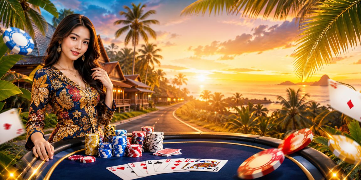 Permainan Teen Patti dalam talian dengan reka bentuk batik Malaysia yang unik